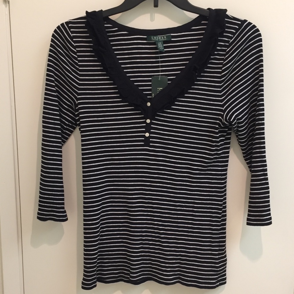 Ralph Lauren Striped Top LG